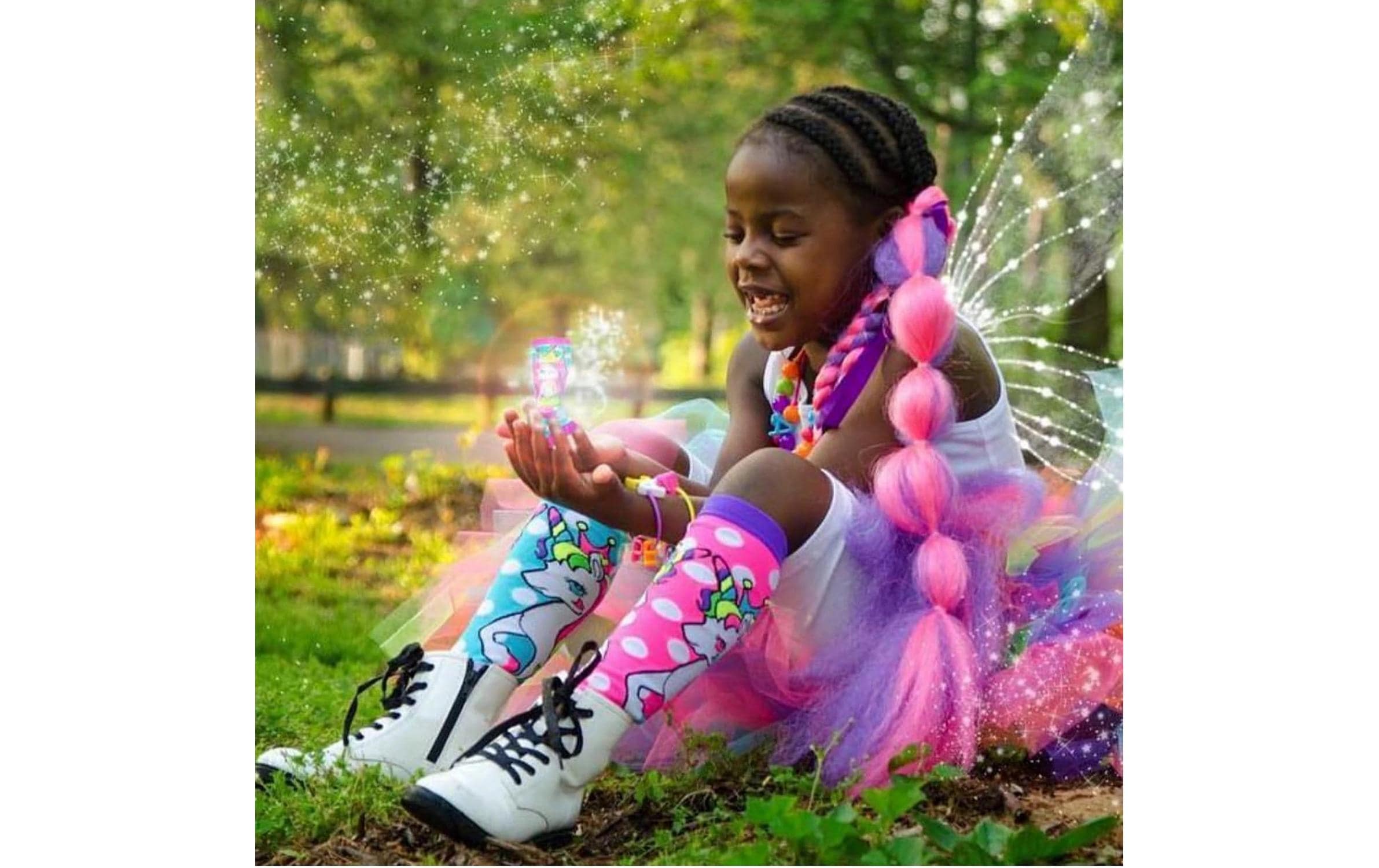 Waldmeier Socken MADMIA Flying Unicorn Mehrfarbig