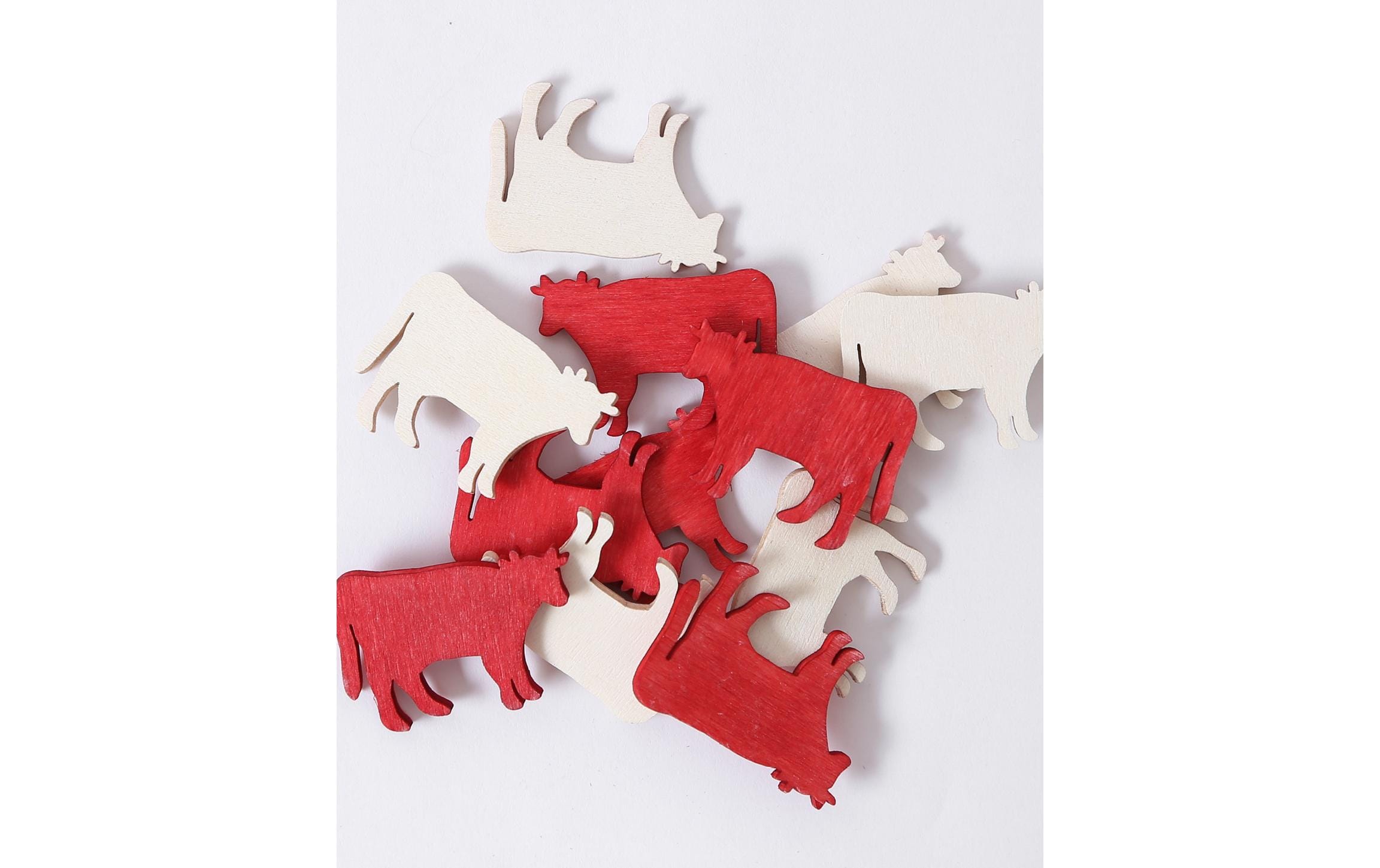 I AM CREATIVE Streudeko Kuh 4 cm 12 Stück