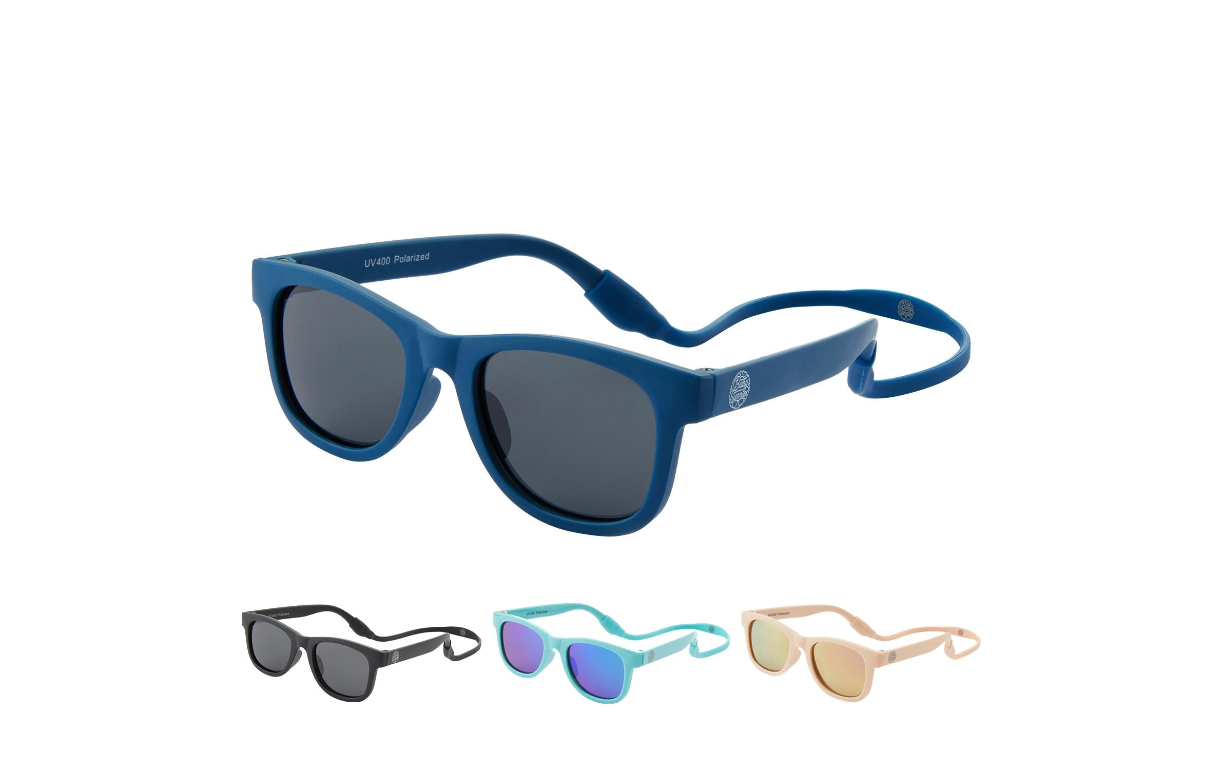 Baby Sunnies Baby-Sonnenbrille mit Band Blau Baby Sunnies Baby-Sonnenbrille mit Band Blau