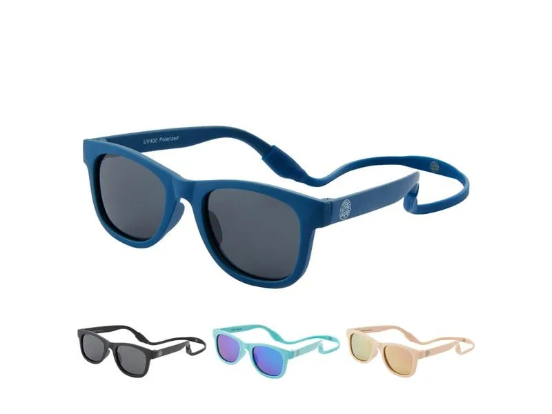 Baby Sunnies Baby-Sonnenbrille mit Band Blau Baby Sunnies Baby-Sonnenbrille mit Band Blau