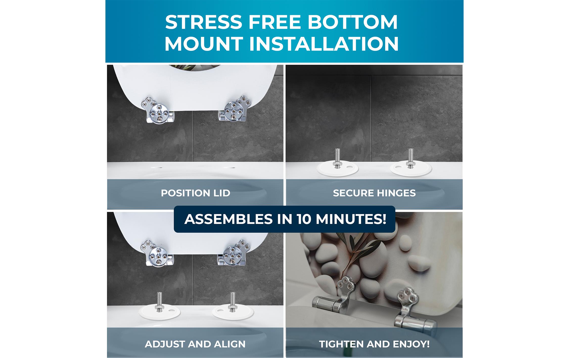 Benkstein Toilettensitz MDF, Hellgrau