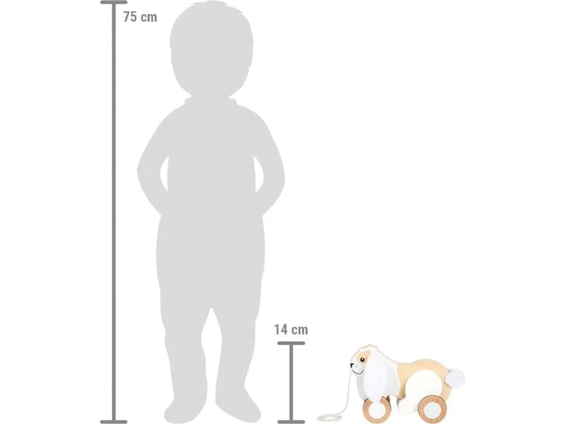 small foot Nachziehspielzeug Nachziehtier Hase mit Knisterohren