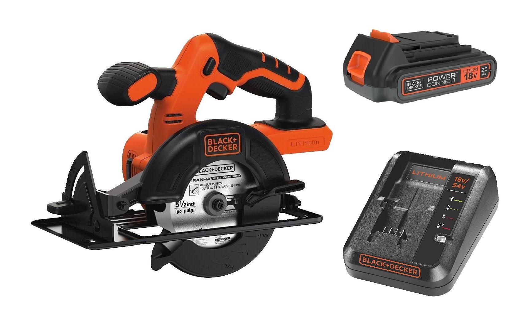 BLACK+DECKER Akku-Handkreissäge BDCCS18 Kit 18 V BLACK+DECKER Akku-Handkreissäge BDCCS18 Kit 18 V
