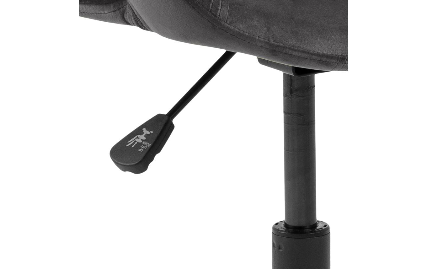 AC Design Bürostuhl Grace, mit Polsterrücken, Dunkelgrau