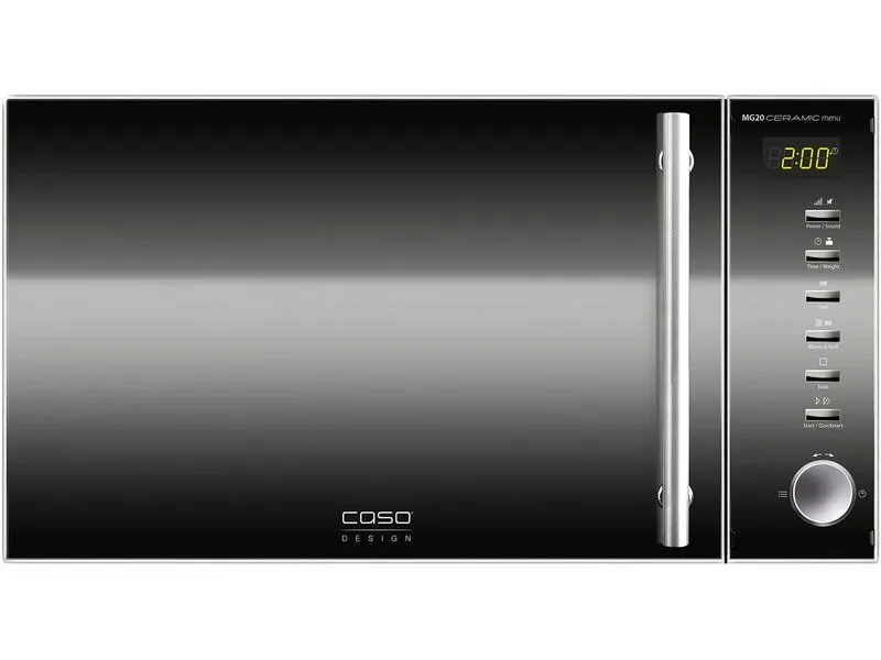 Caso Mikrowelle MG20 Ceramic Menu Schwarz Caso Mikrowelle MG20 Ceramic Menu Schwarz