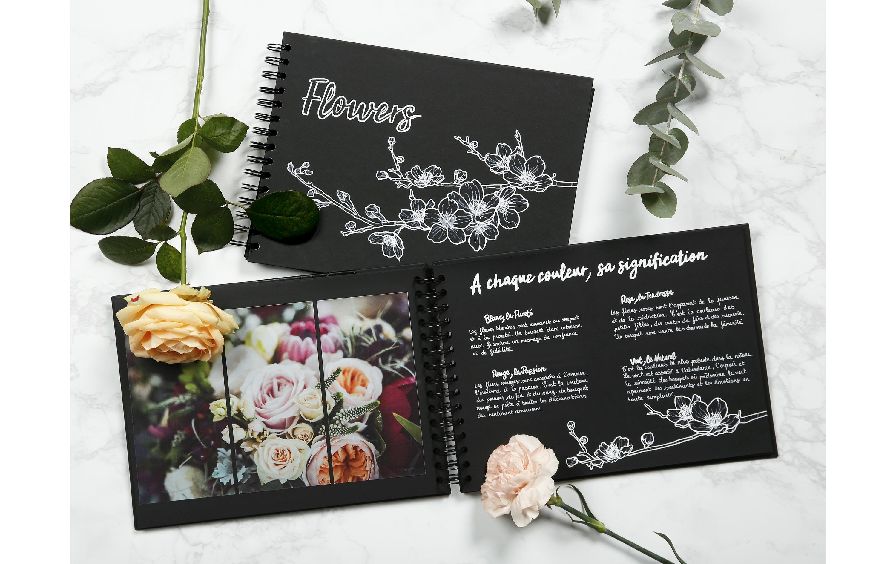 Clairefontaine Notizbuch DIY 21 x 16 cm, Blanko, Schwarz Clairefontaine Notizbuch DIY 21 x 16 cm, Blanko, Schwarz