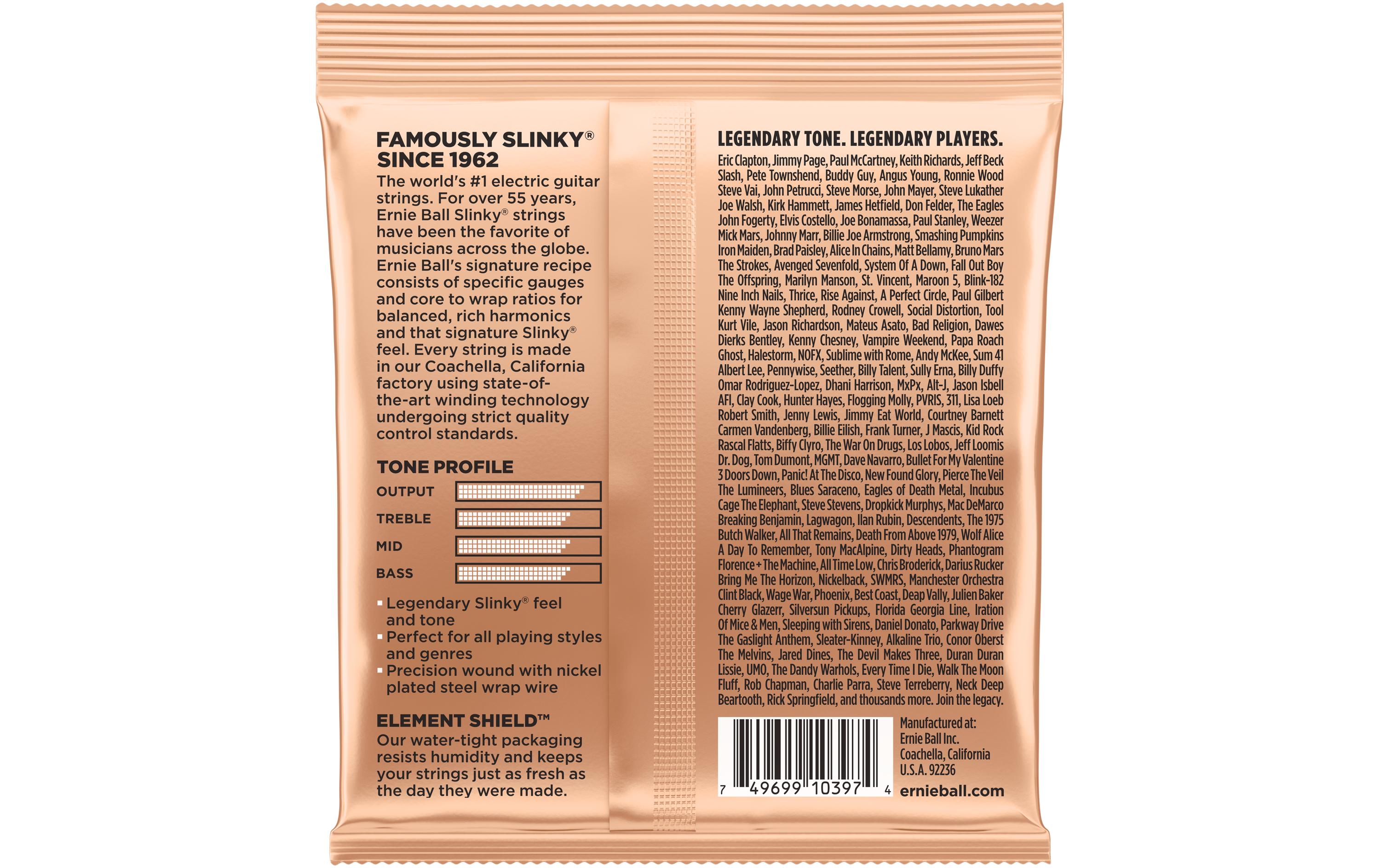 Ernie Ball Gitarrensaiten 2224 Turbo Slinky – Turbo 9.5 - 46