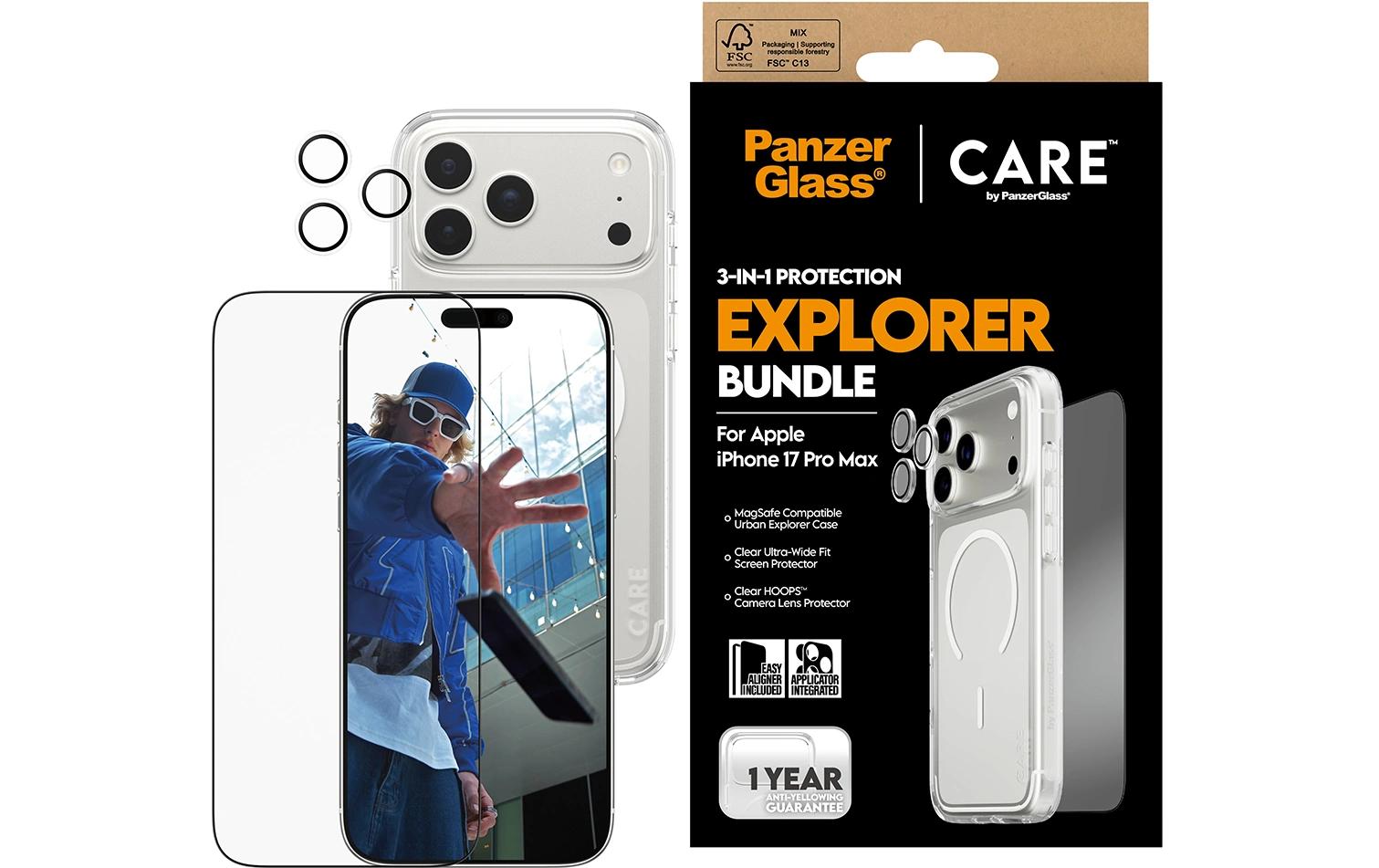 CARE Displayschutz 3-in-1 Flagship Combat iPhone 17 Pro Max CARE Displayschutz 3-in-1 Flagship Combat iPhone 17 Pro Max