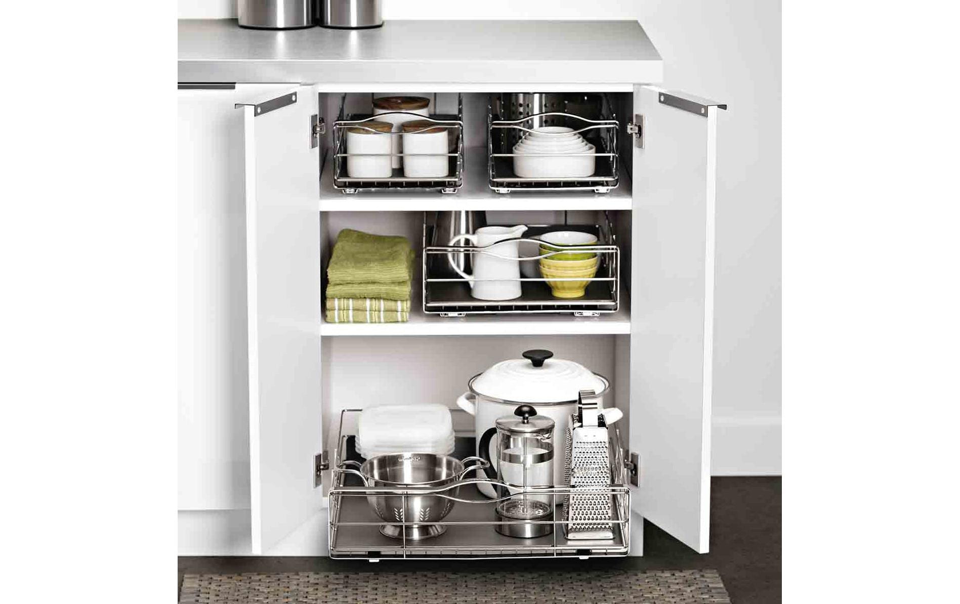 Simplehuman Organizer 50.2 x 50.8 cm, Grau/Silber