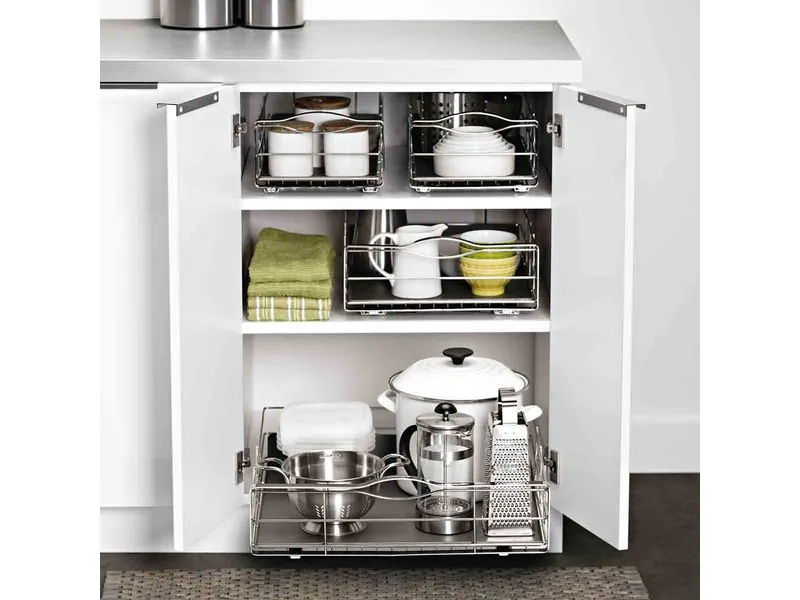 Simplehuman Organizer 50.2 x 50.8 cm, Grau/Silber