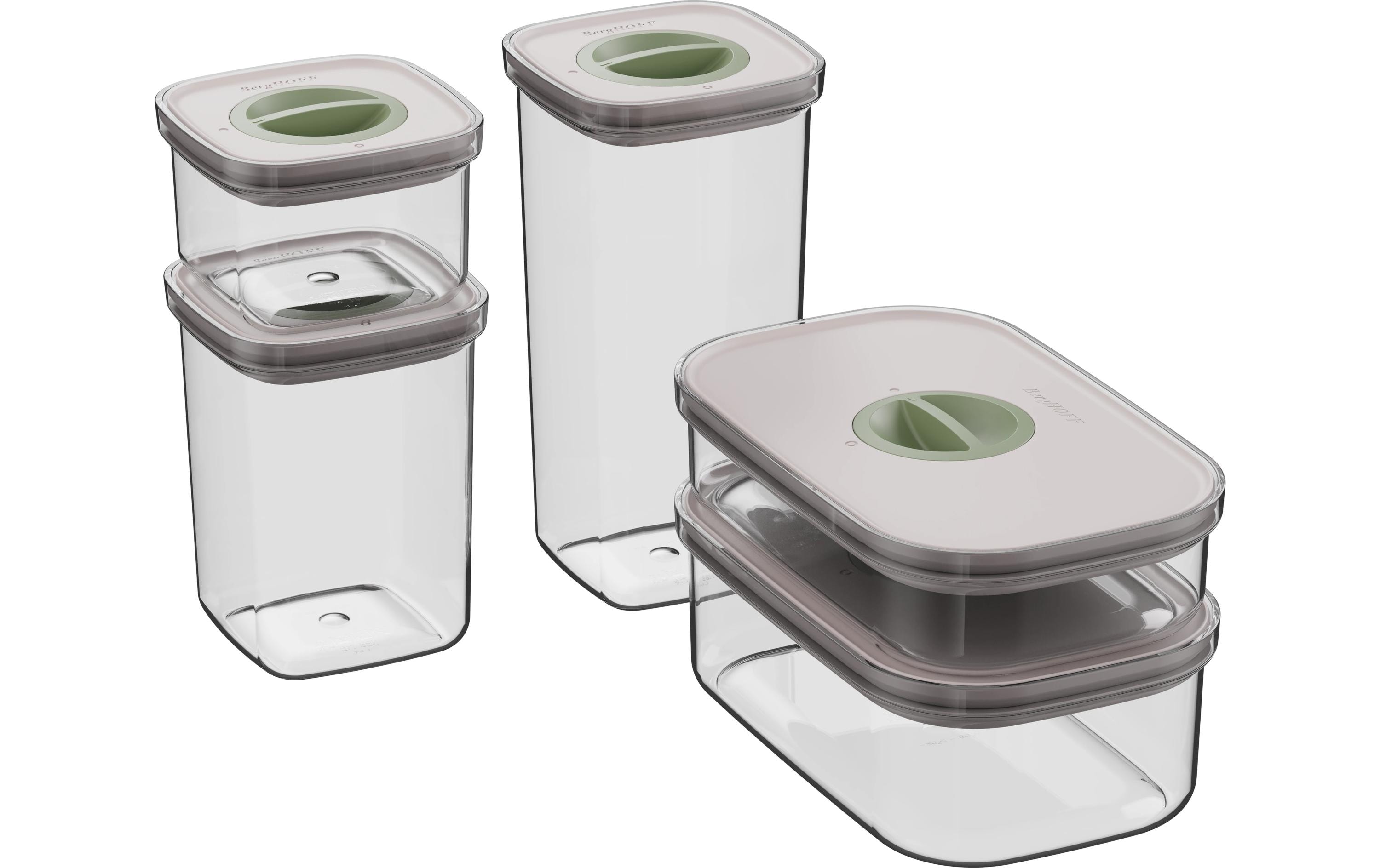 BergHOFF Vorratsbehälter Set Leo Smart Seal 5-teilig, Transparent