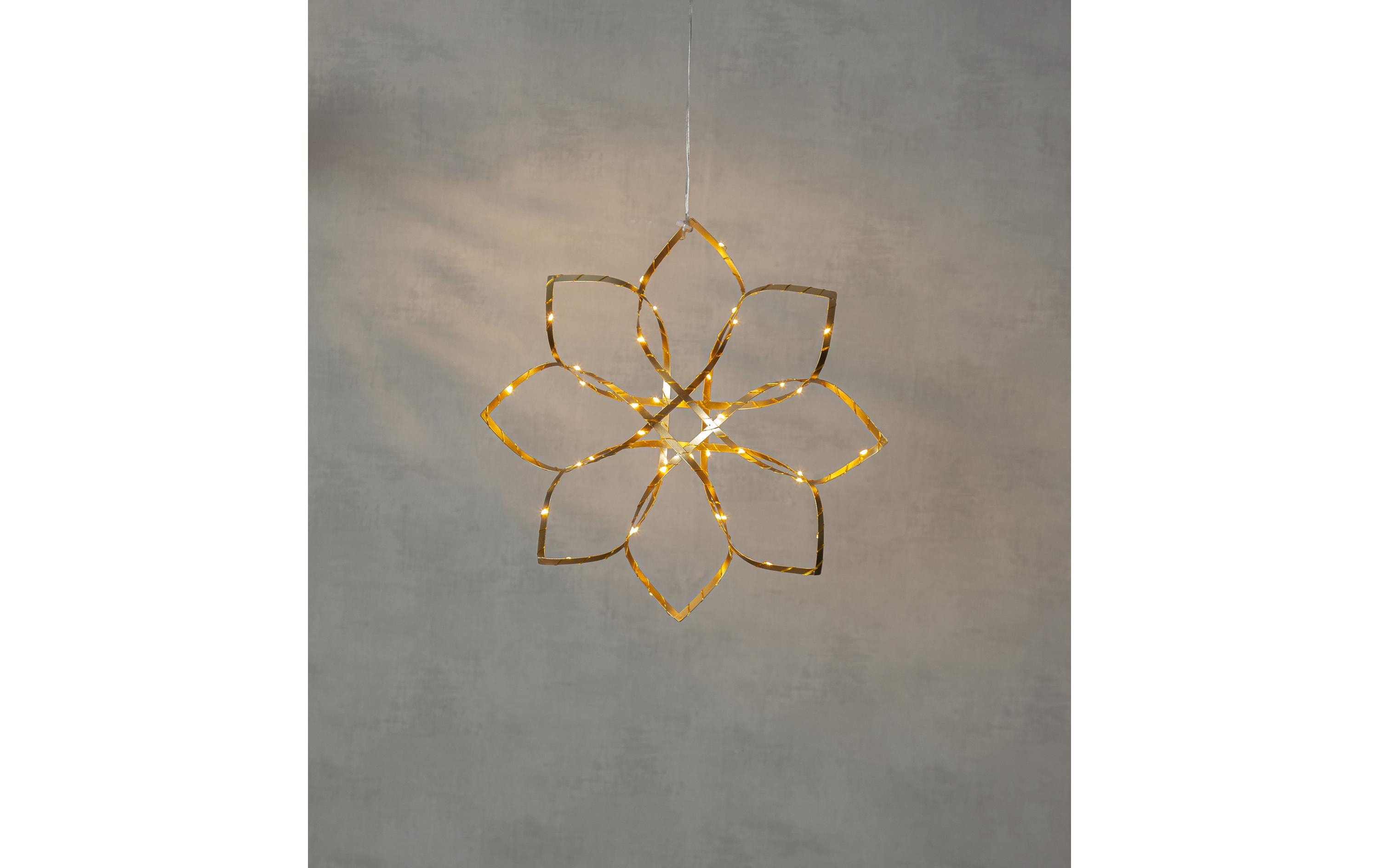 Star Trading Hänger Dekoration Amaze, 48 LEDs, 40 cm, Gold