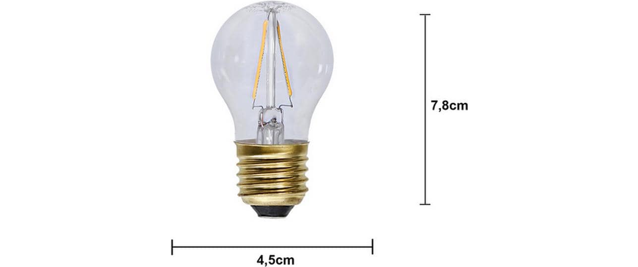 Star Trading LED Leuchtmittel E27 G45 Soft Glow 120 lm 2100K 1.5W 230 V