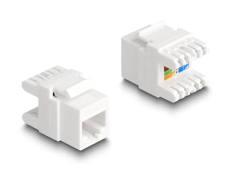 Delock Keystone-Modul Cat.6A, werkzeugfrei, Buchse RJ-45, LSA