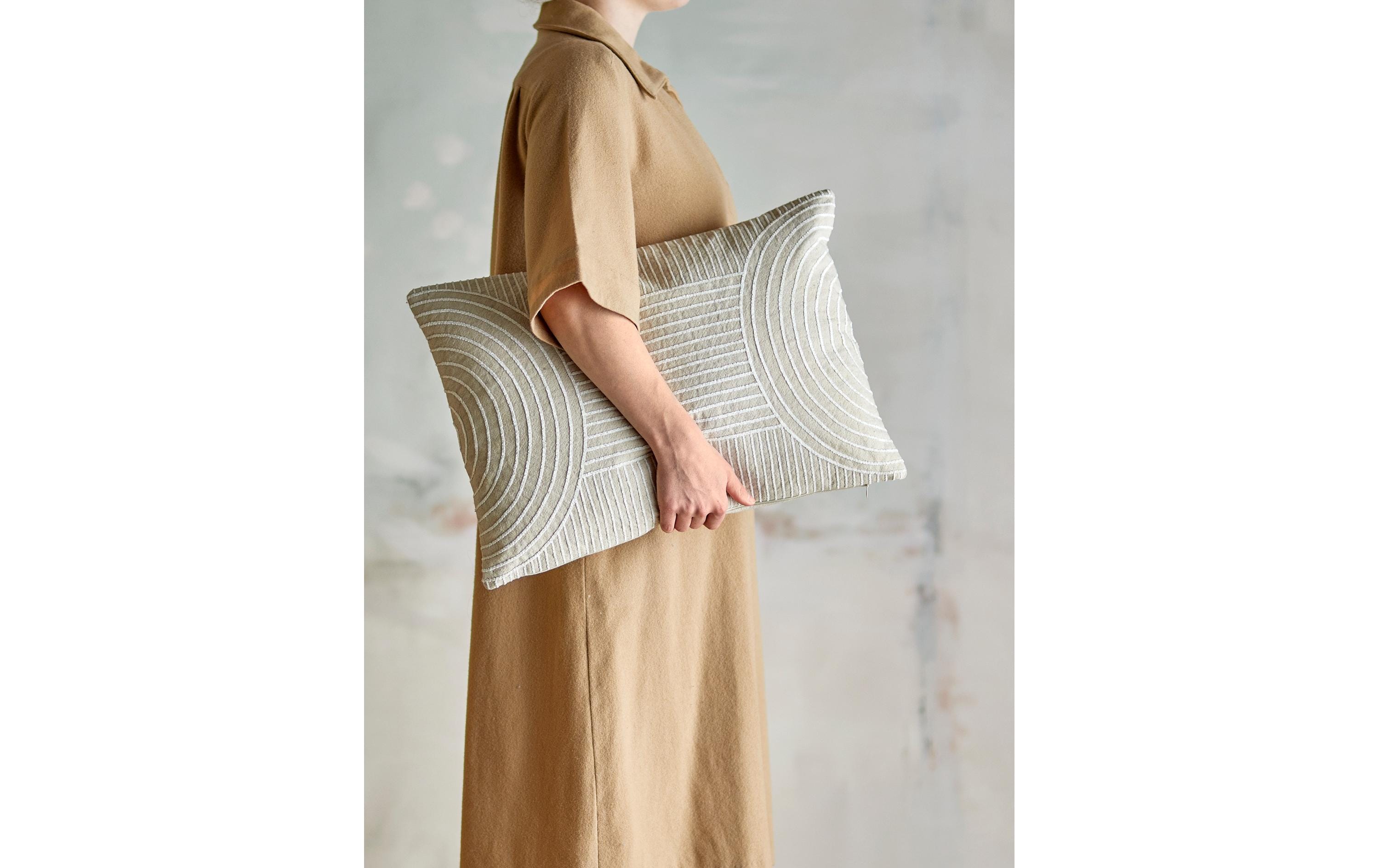 Bloomingville Kissen Chun 35 x 50 cm, Nature