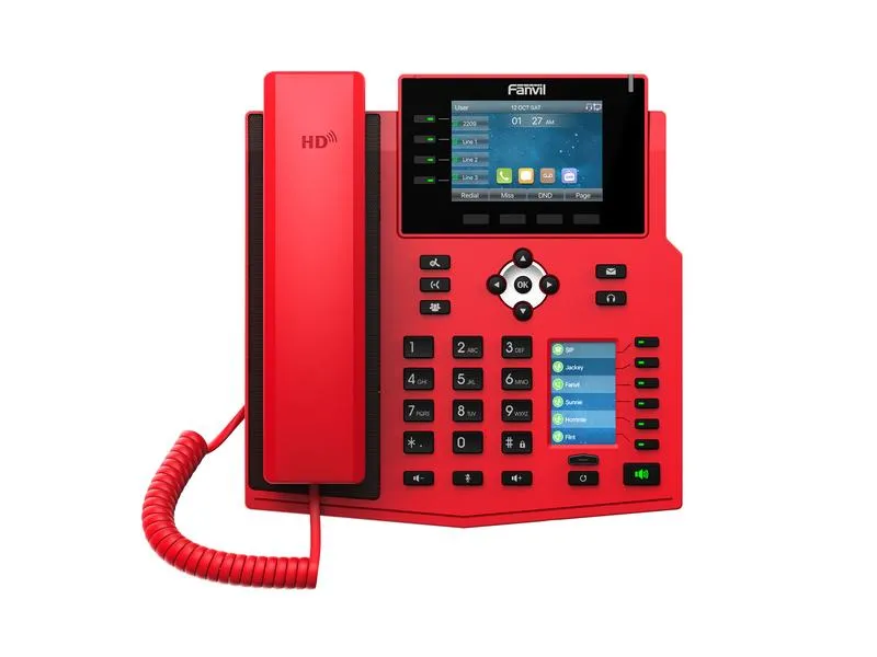 Fanvil Tischtelefon IP Telefon X5U-R Rot Rot Fanvil Tischtelefon IP Telefon X5U-R Rot Rot