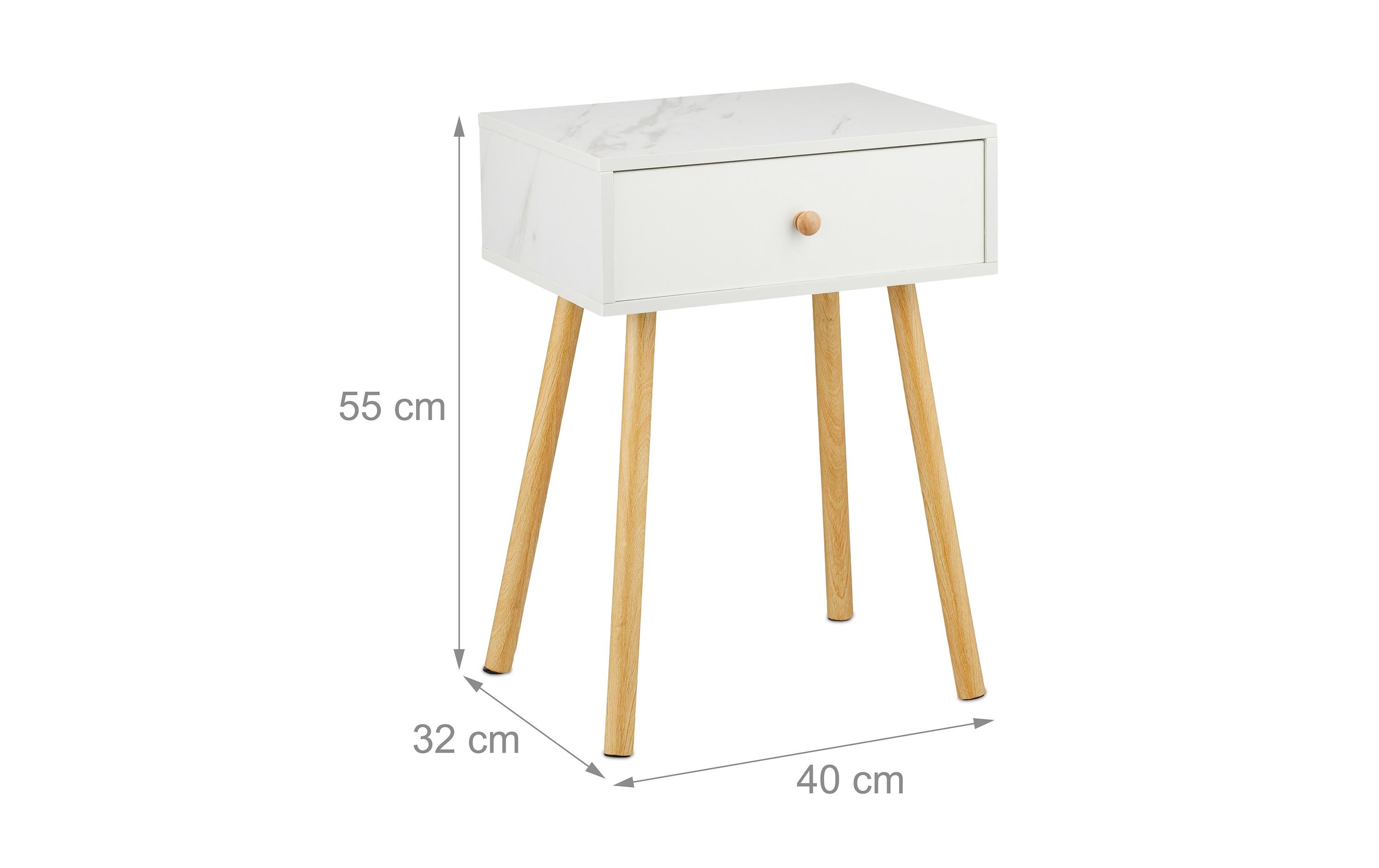 relaxdays Nachttisch 55 x 40 x 32 cm