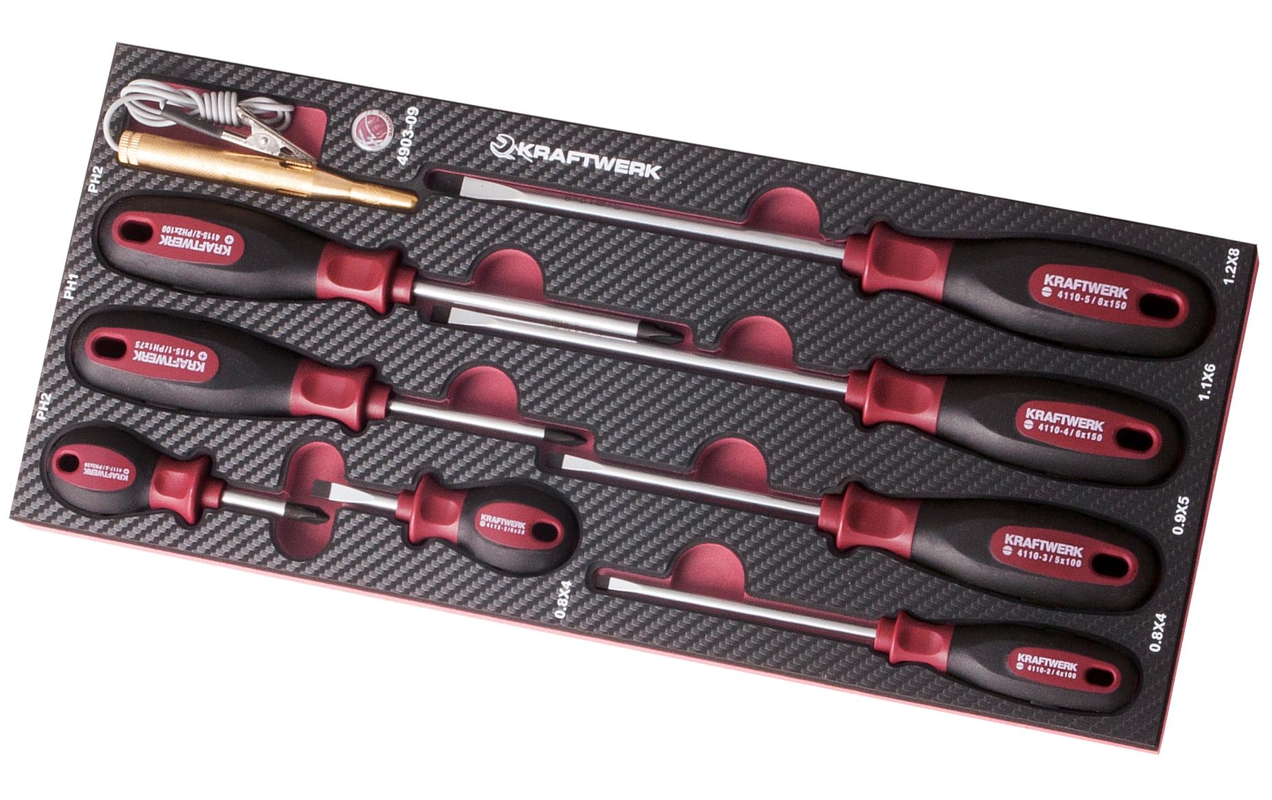 Kraftwerk Schraubenzieher-Set EVA3, 9-teilig Kraftwerk Schraubenzieher-Set EVA3, 9-teilig
