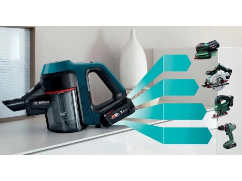 Bosch Akku-Hand- und Stielsauger BSS71125AH Blau/Schwarz Bosch Akku-Hand- und Stielsauger BSS71125AH Blau/Schwarz