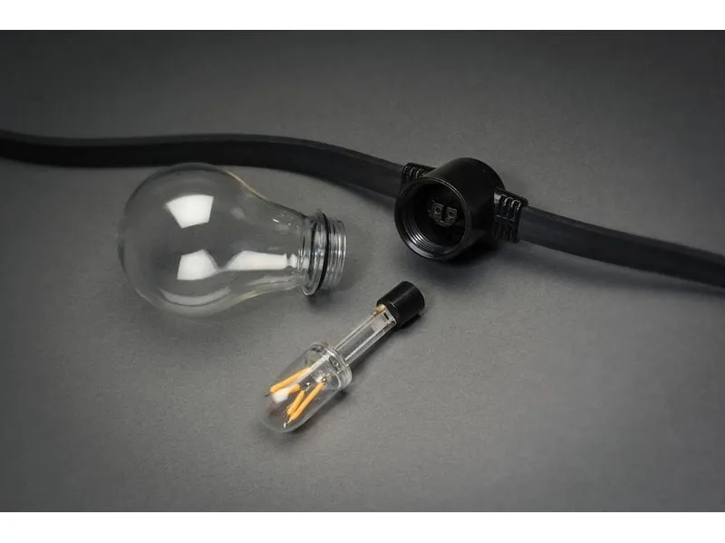 Konstsmide Lichterkette Solar 2332, 10 LEDs, Transparent