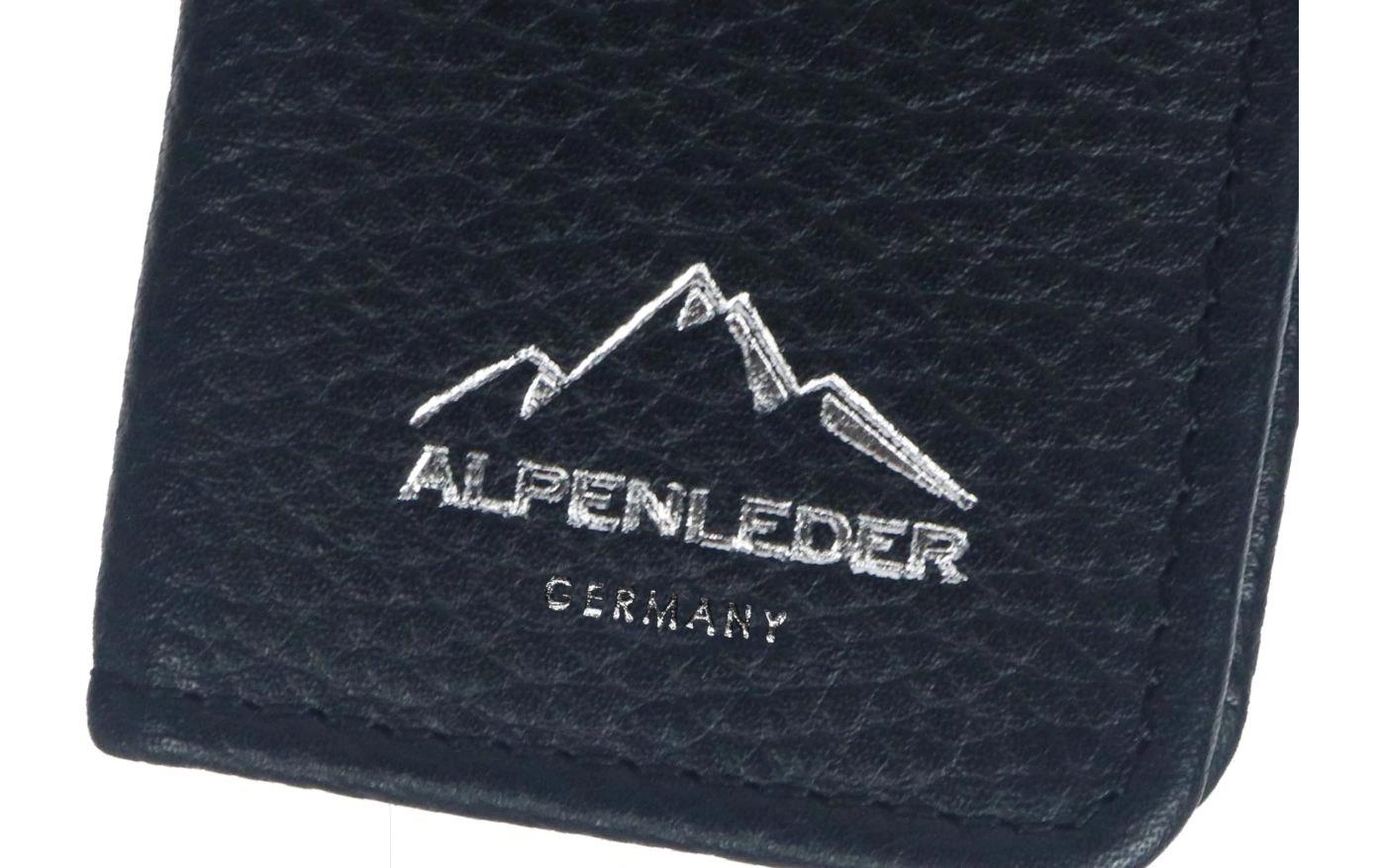 Alpenleder Etui Stiftemäppchen ZWOA Nera Notte