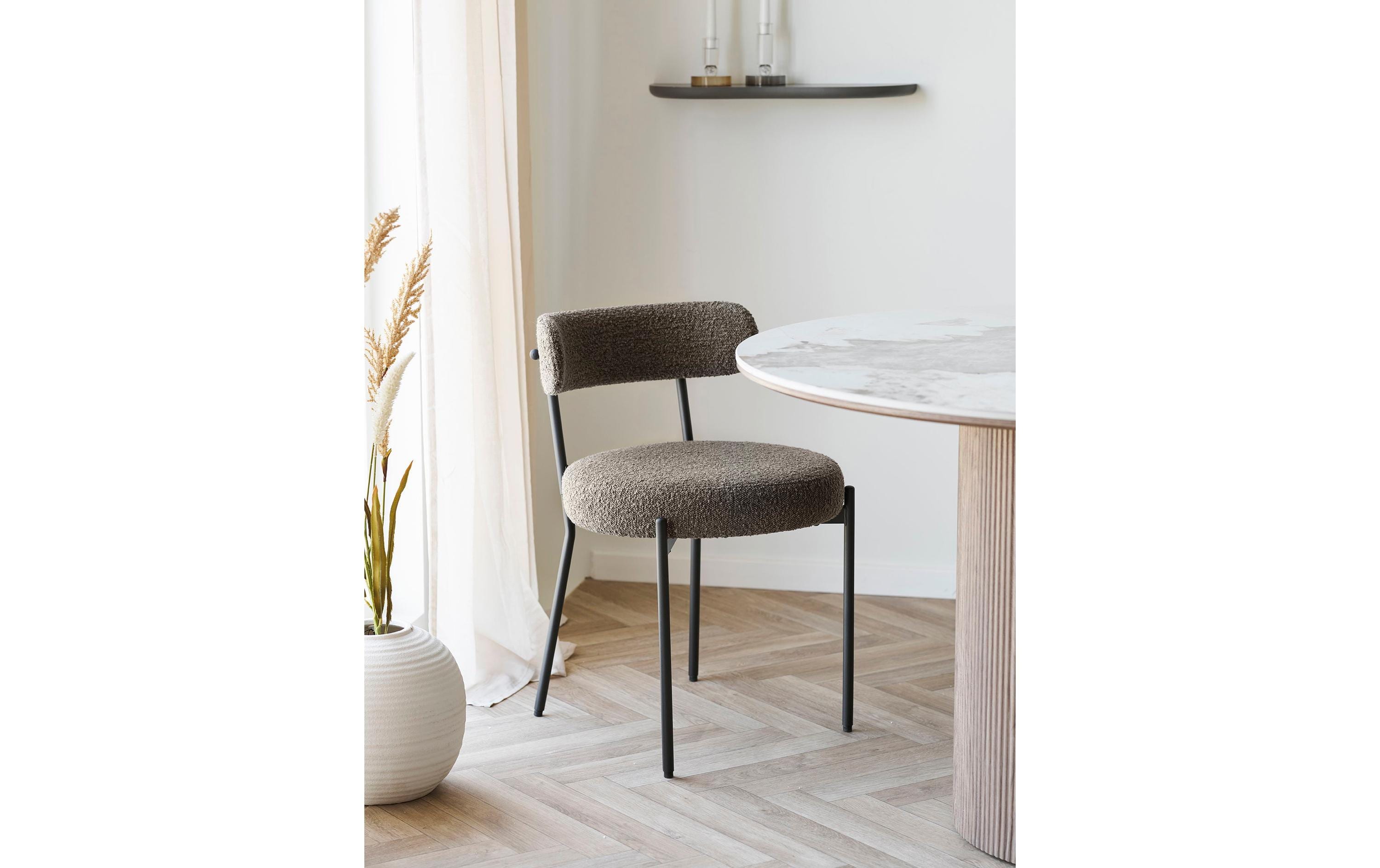 House Nordic Stuhl Badalona Hellbraun, 2er Set