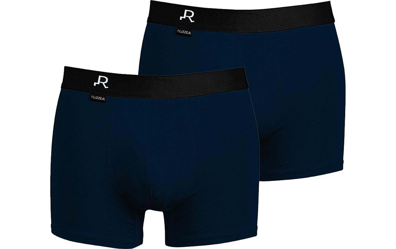 FLIZZER Unterhosen Trunk Der Diplomat 2er Pack Dunkelblau, S FLIZZER Unterhosen Trunk Der Diplomat 2er Pack Dunkelblau, S