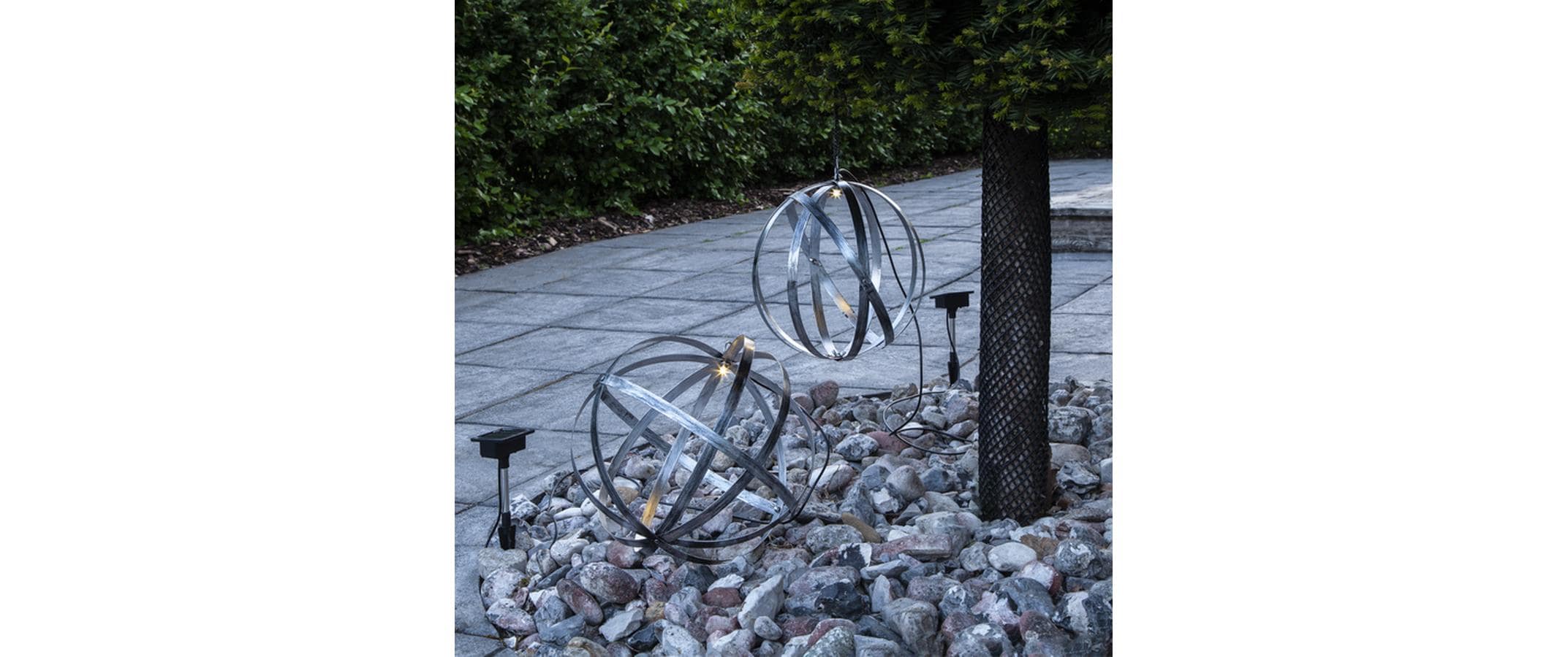 Star Trading Gartenlicht Solar Astri, Ø 25 cm, Silber Star Trading Gartenlicht Solar Astri, Ø 25 cm, Silber