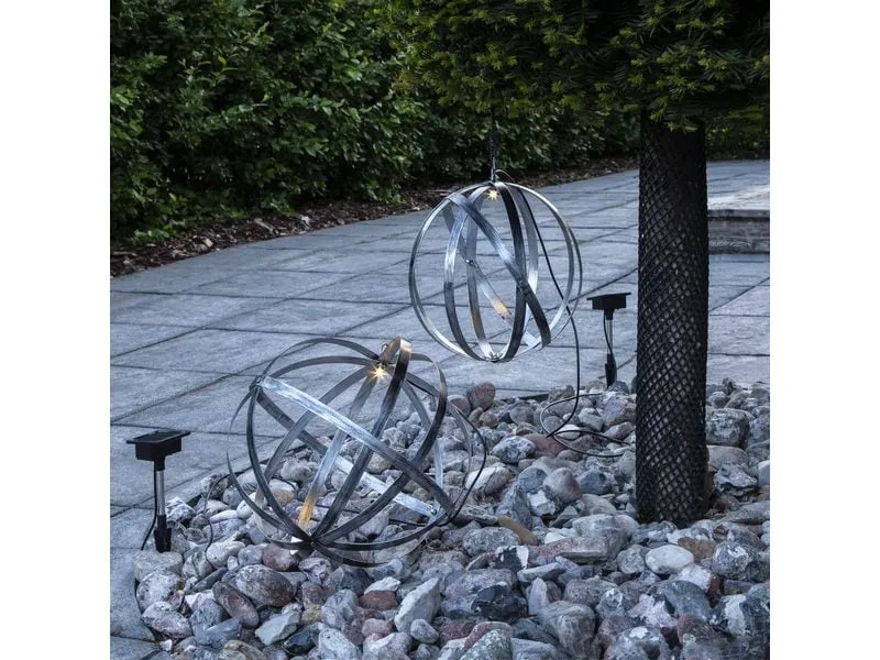 Star Trading Gartenlicht Solar Astri, Ø 25 cm, Silber Star Trading Gartenlicht Solar Astri, Ø 25 cm, Silber