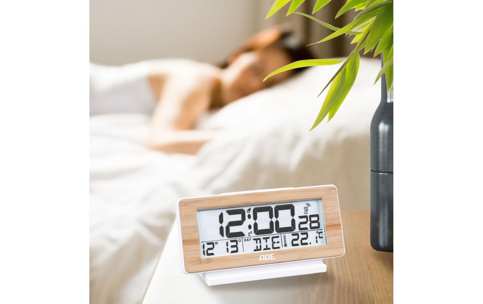 ADE Digitalwecker Temperatur-& Datumsanzeige