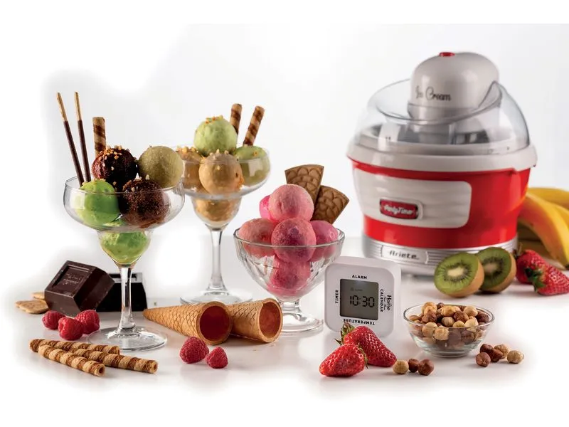 Ariete Glacemaschine Party Time ARI-643-RD 1.5 l, Rot/Weiss Ariete Glacemaschine Party Time ARI-643-RD 1.5 l, Rot/Weiss