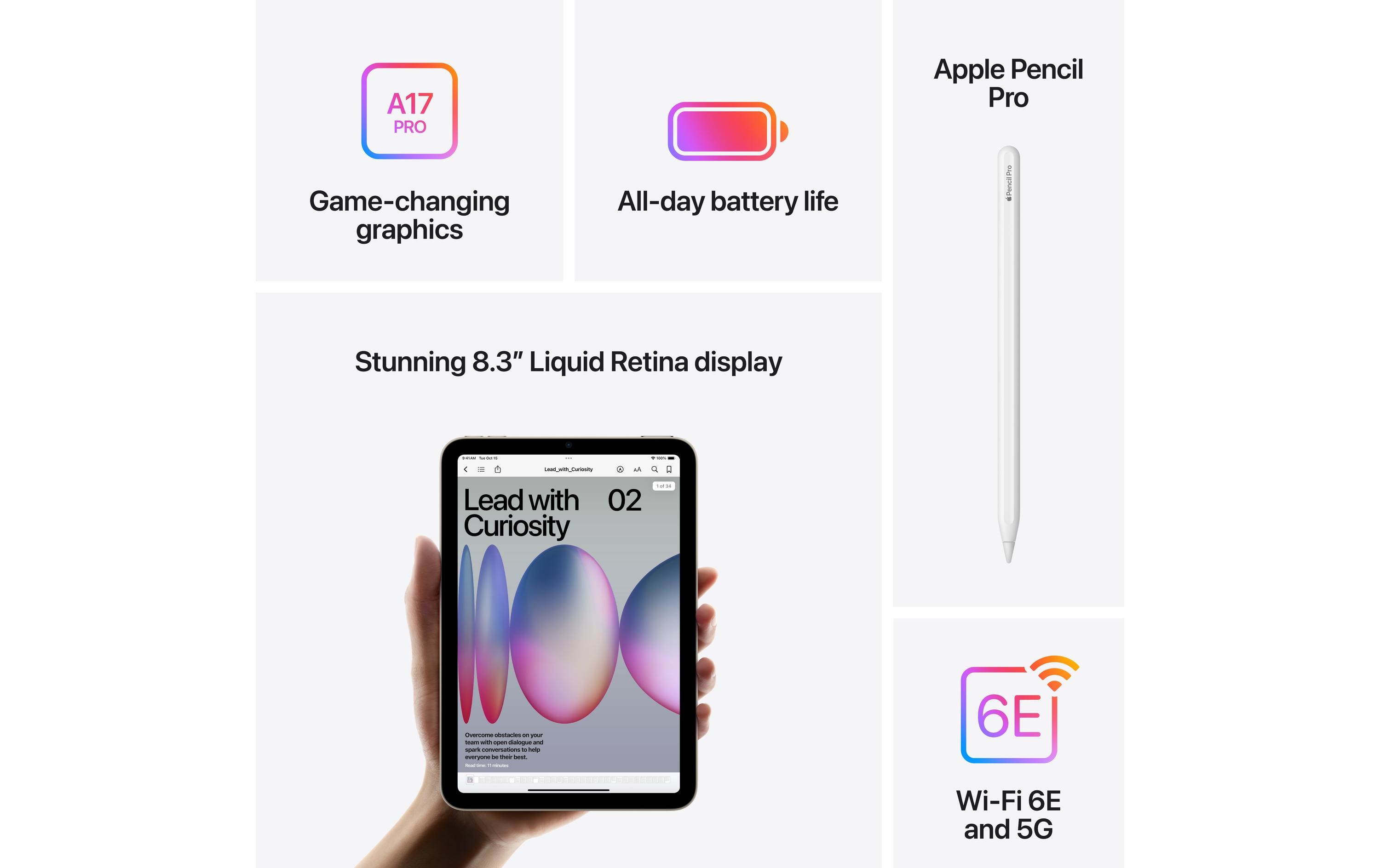 Apple iPad mini 2024 Cellular 256 GB Violett