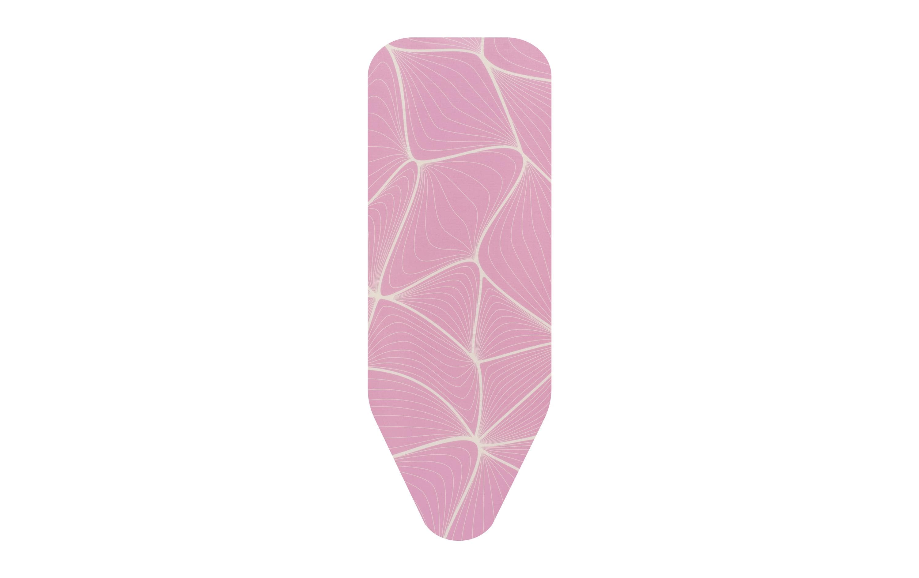 Brabantia Bügelbrettbezug C mit 8 mm Schaumstoff 124 x 45 cm, Pink