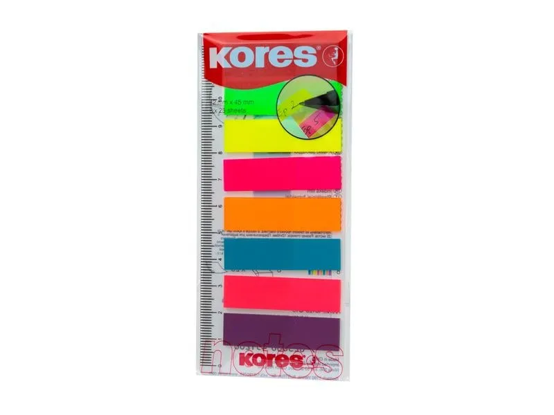 Kores Page Marker mit Lineal 200 Stück