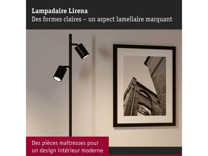 Paulmann Stehleuchte Lirena 1575 mm max. 2 x 7W Schwarz matt Paulmann Stehleuchte Lirena 1575 mm max. 2 x 7W Schwarz matt