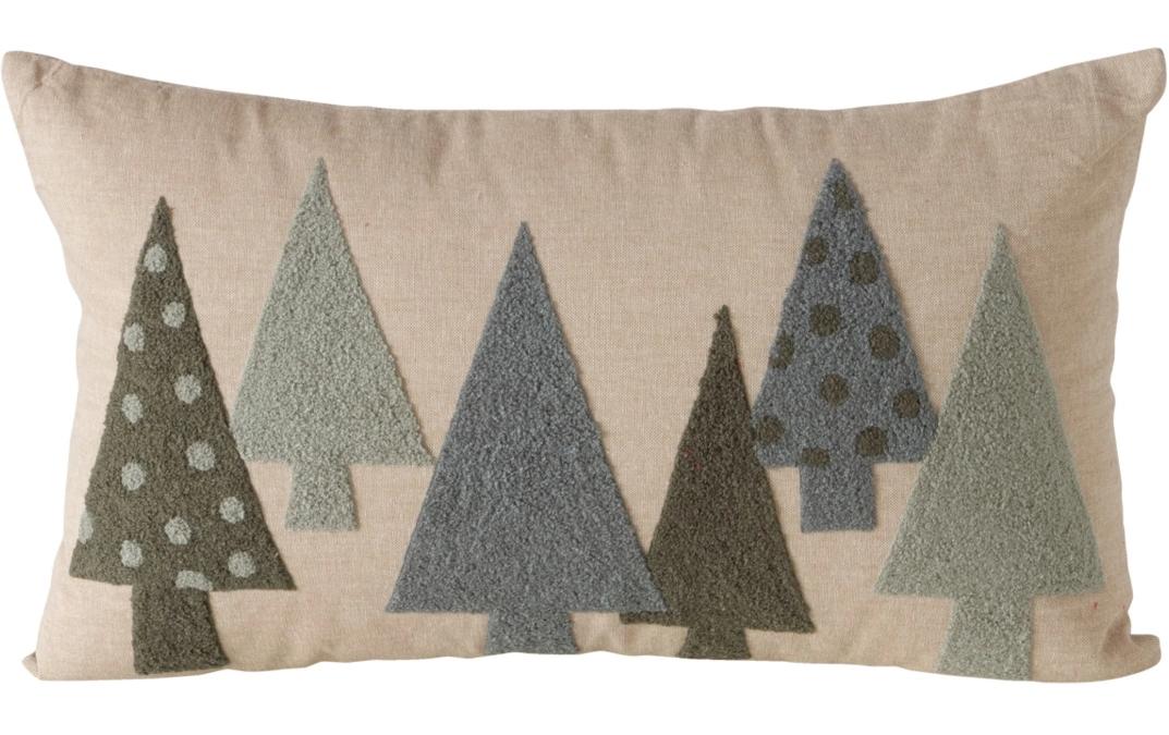 Boltze Kissen Mali 30 x 50 cm, Beige/Grün