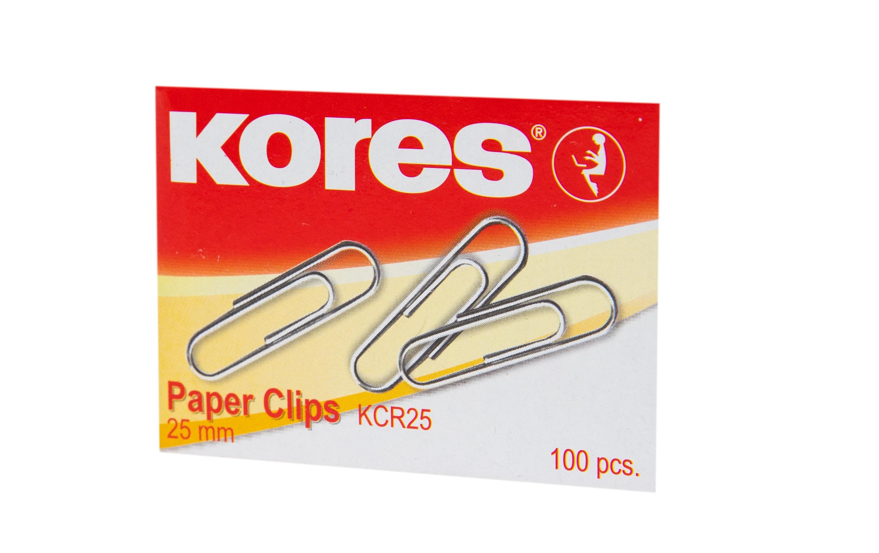 Kores Büroklammer KCR 25 mm, 100 Stück Kores Büroklammer KCR 25 mm, 100 Stück