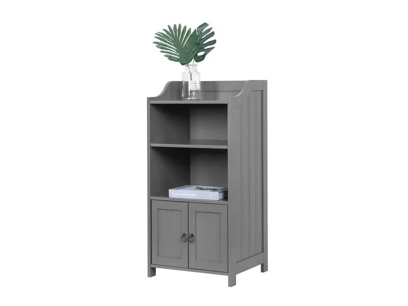 relaxdays Badezimmerregal 40.5 x 86 cm, Grau relaxdays Badezimmerregal 40.5 x 86 cm, Grau