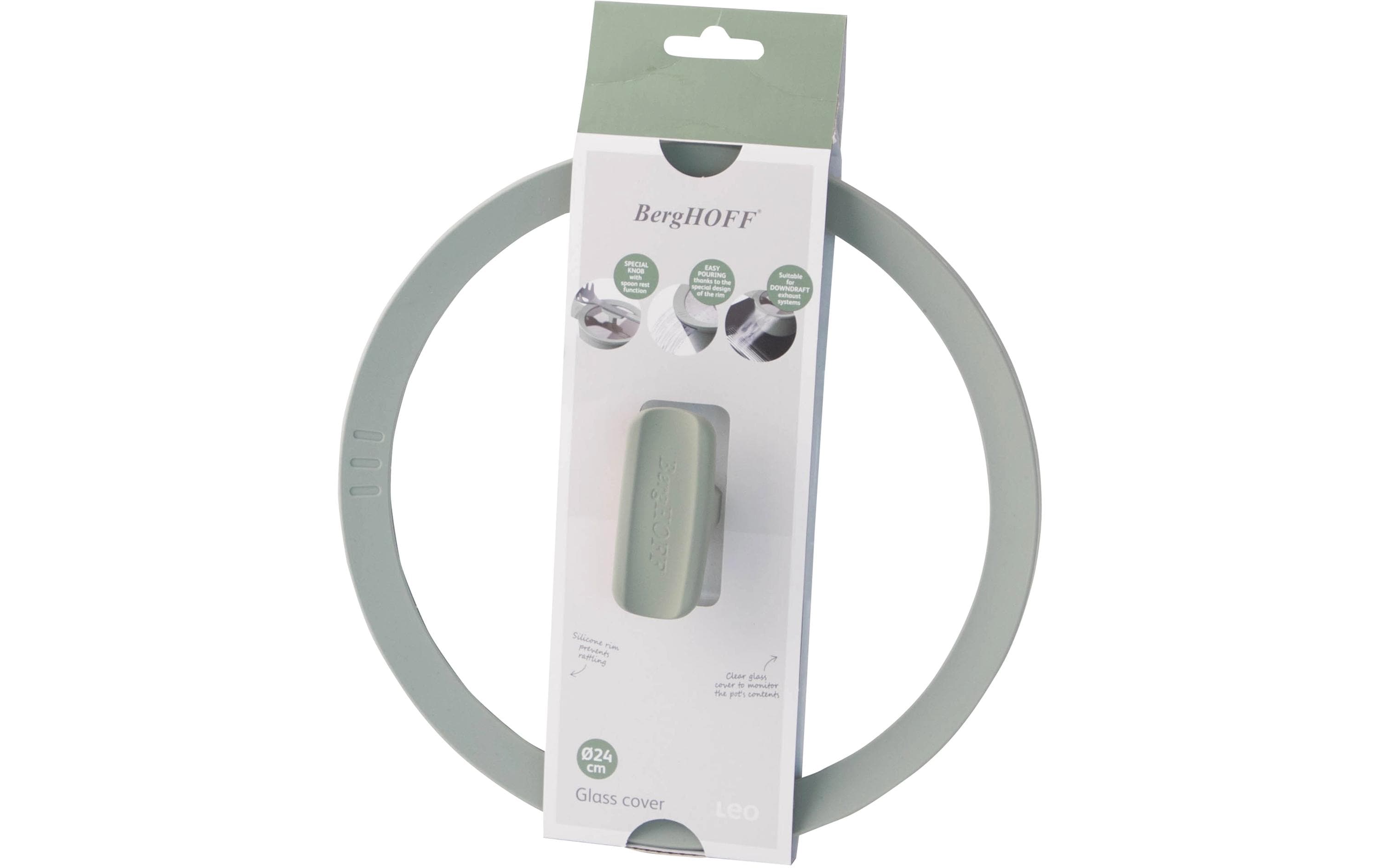 BergHOFF Glasdeckel Leo Balance Sage 24 cm, Grün