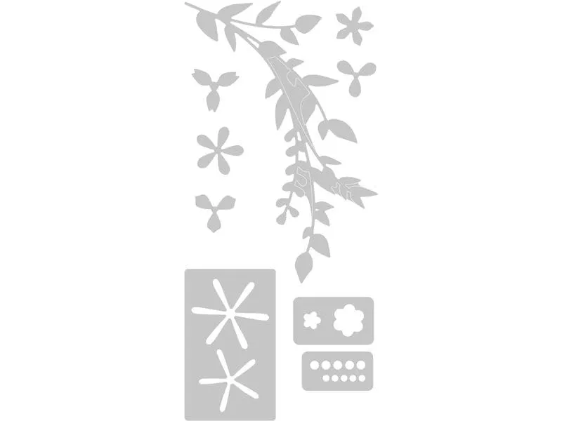 Sizzix Stanzschablone Frühlingsblütten und Blätter , Blatt Sizzix Stanzschablone Frühlingsblütten und Blätter , Blatt