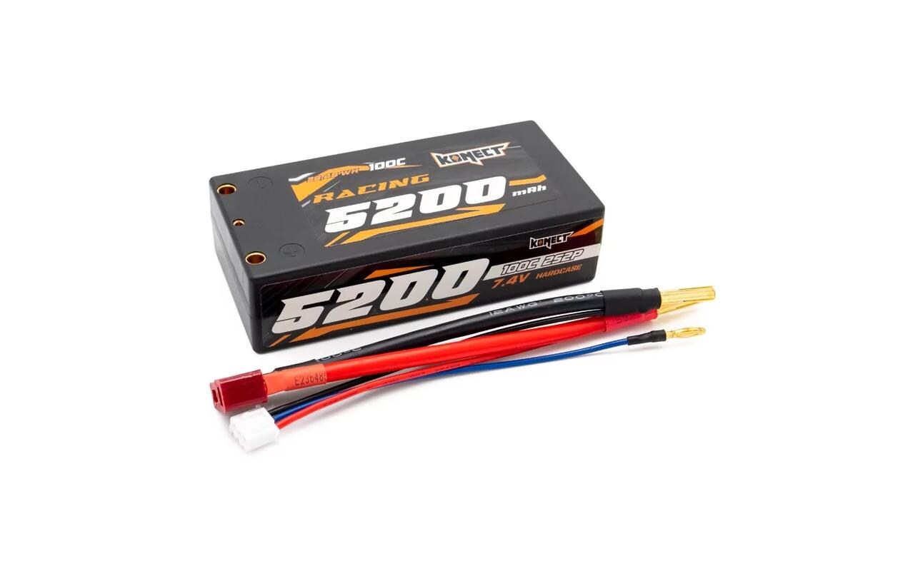 Konect RC-Akku LiPo 5200 mAh 7.4 V 100C 2S2P Shorty Racing Series
