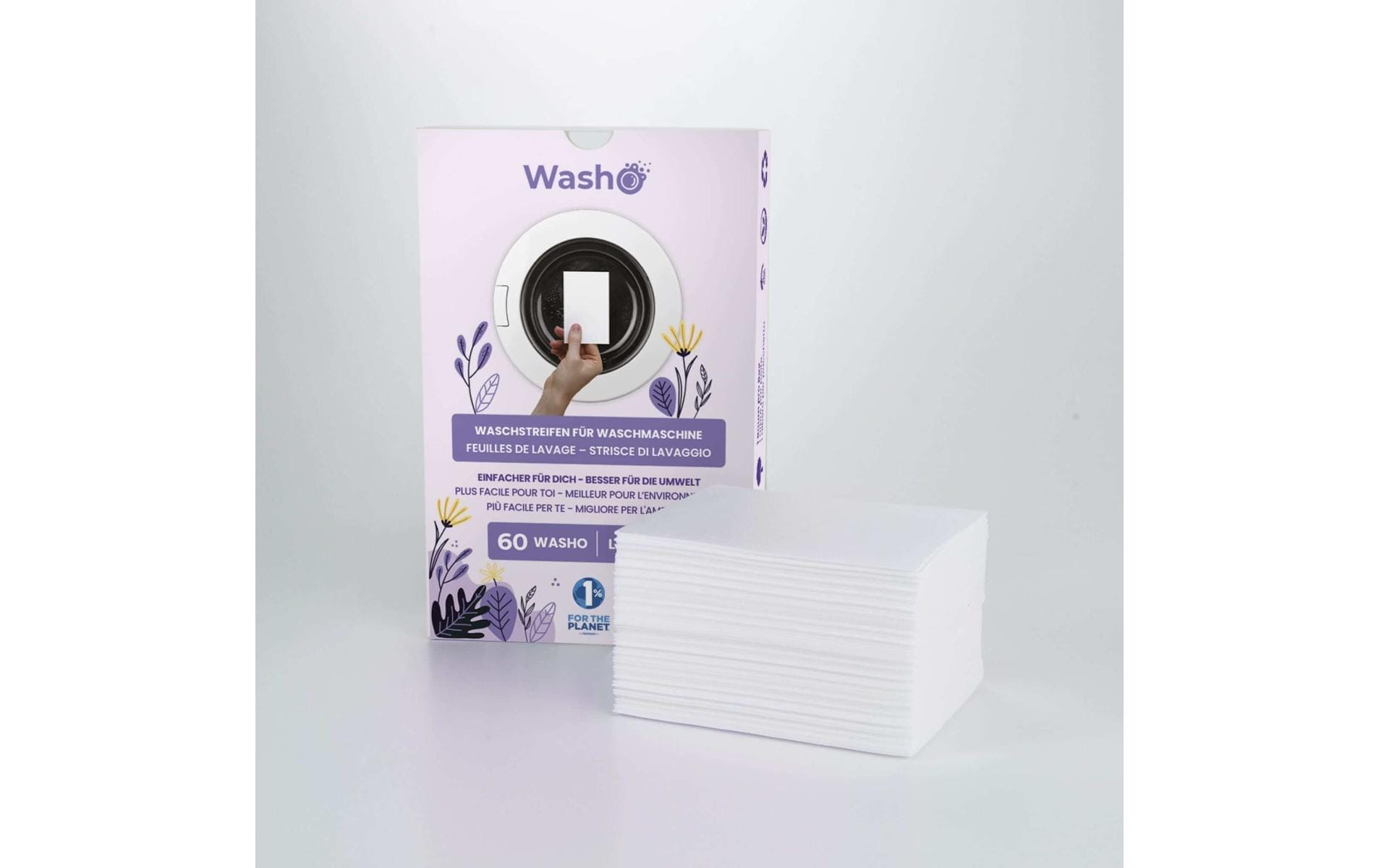 Washo Waschstreifen Lavendel 60 Stück
