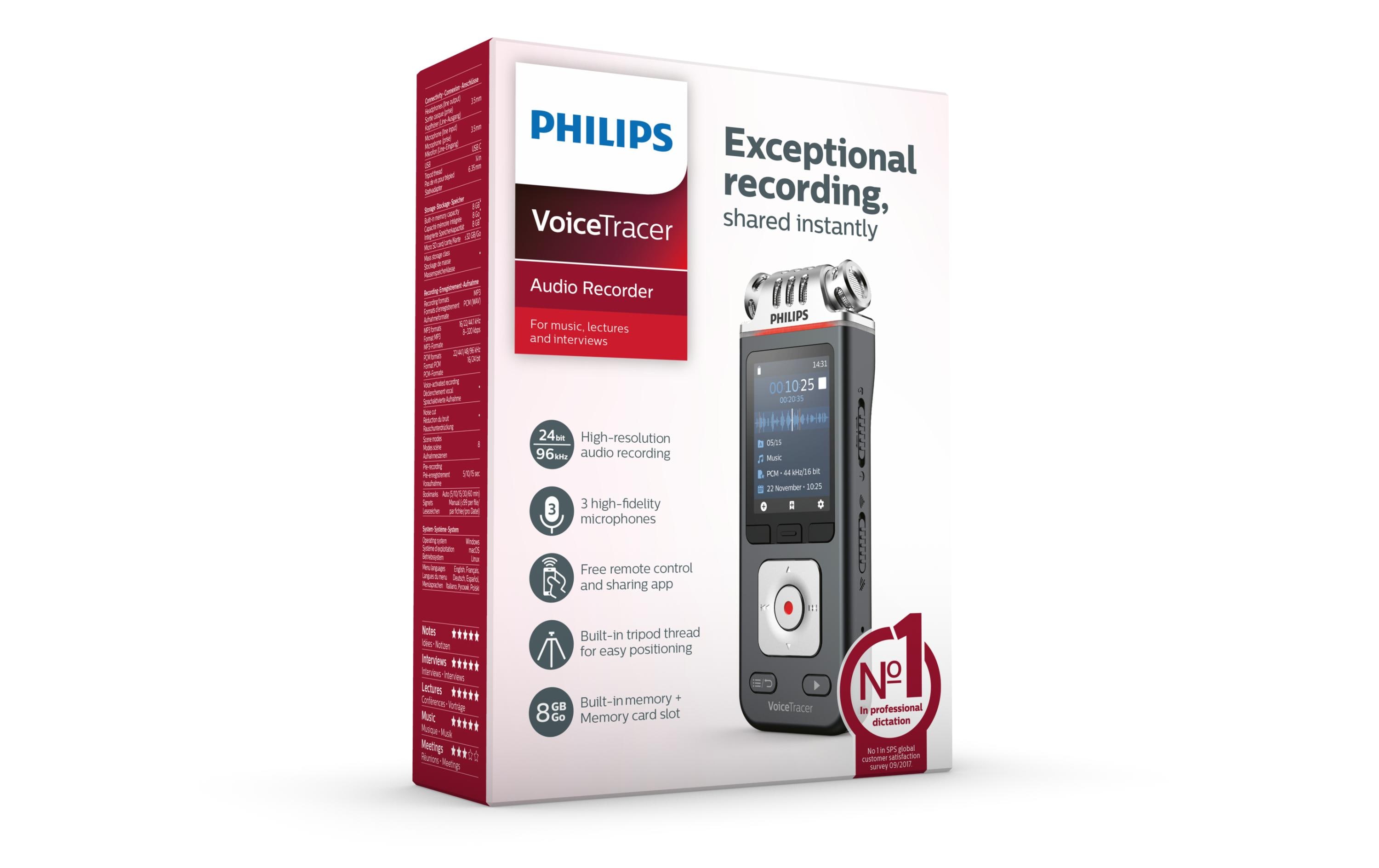 Philips Portable Recorder Digital Voice Tracer DVT6110