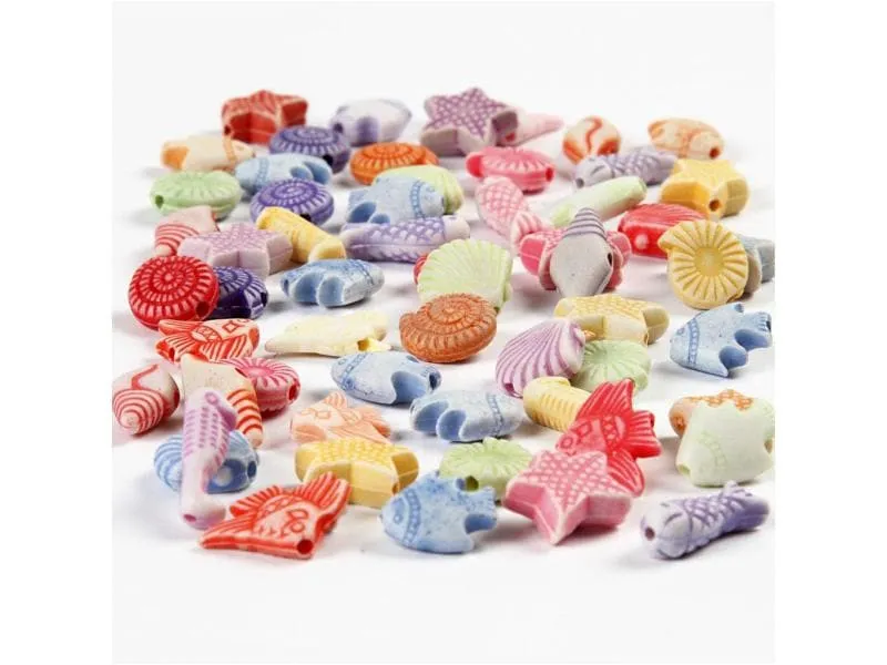 Creativ Company Kunststoffperlen 9-12 mm Pastell-Mix Creativ Company Kunststoffperlen 9-12 mm Pastell-Mix