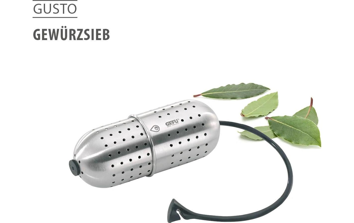 GEFU Tee-Gewürzsieb Gusto Silber