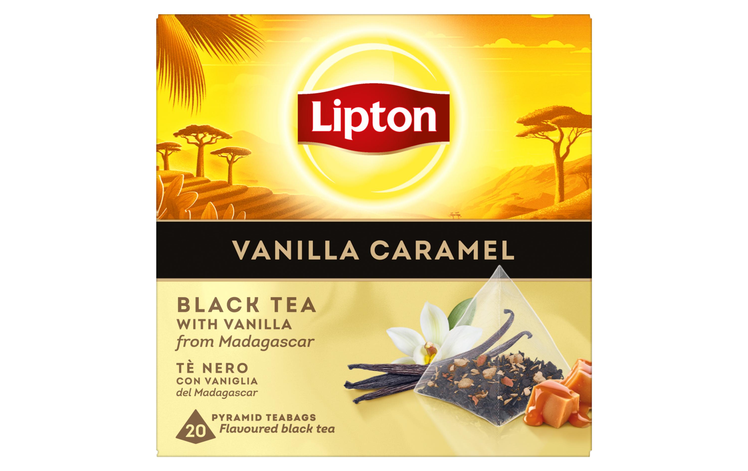 Lipton Teebeutel Schwarztee Vanilla Caramel 20 Stück