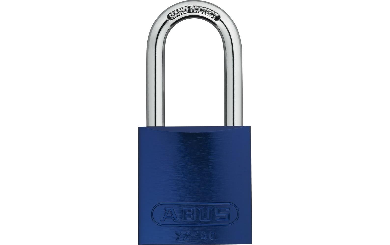 Abus Vorhängeschloss 72/40HB40 Blau Aluminium Abus Vorhängeschloss 72/40HB40 Blau Aluminium