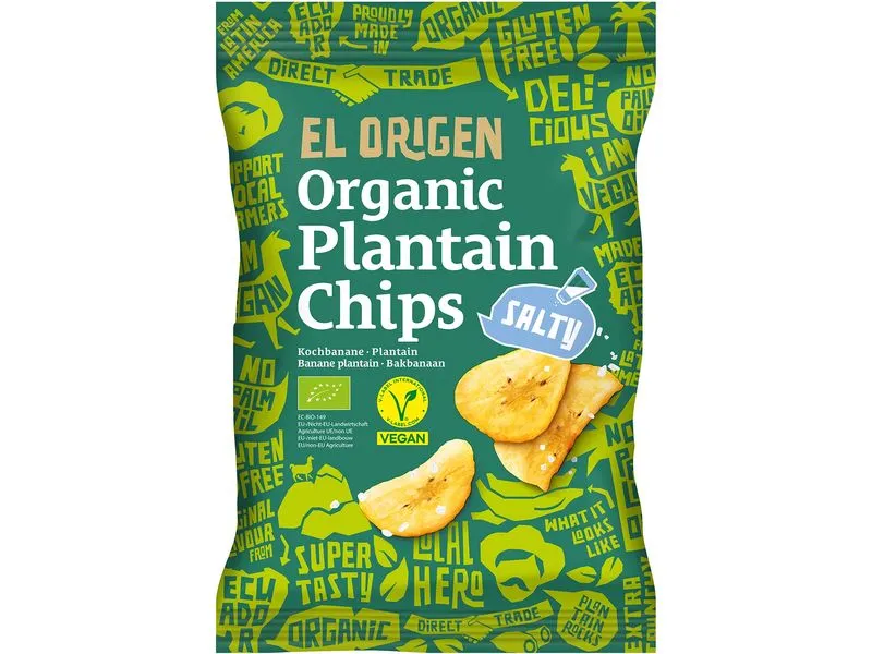 El Origen Kochbananenchips Meersalz 80 g El Origen Kochbananenchips Meersalz 80 g