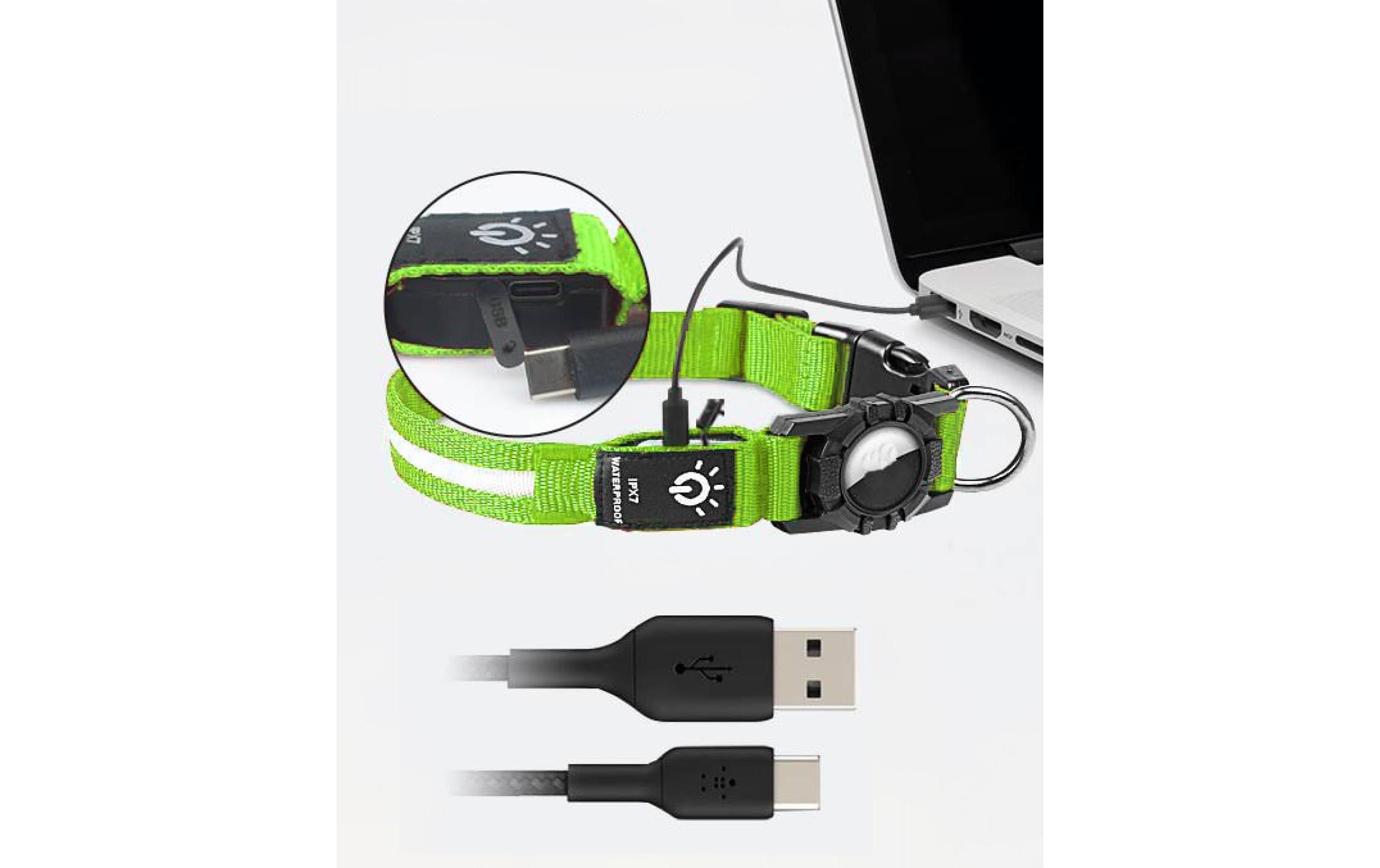 Esmée Halsband mit Airtaghalterung L Esmée Halsband mit Airtaghalterung L