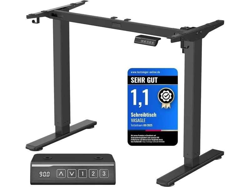 Songmics Tischgestell ohne Platte 72-120 cm, Schwarz Songmics Tischgestell ohne Platte 72-120 cm, Schwarz